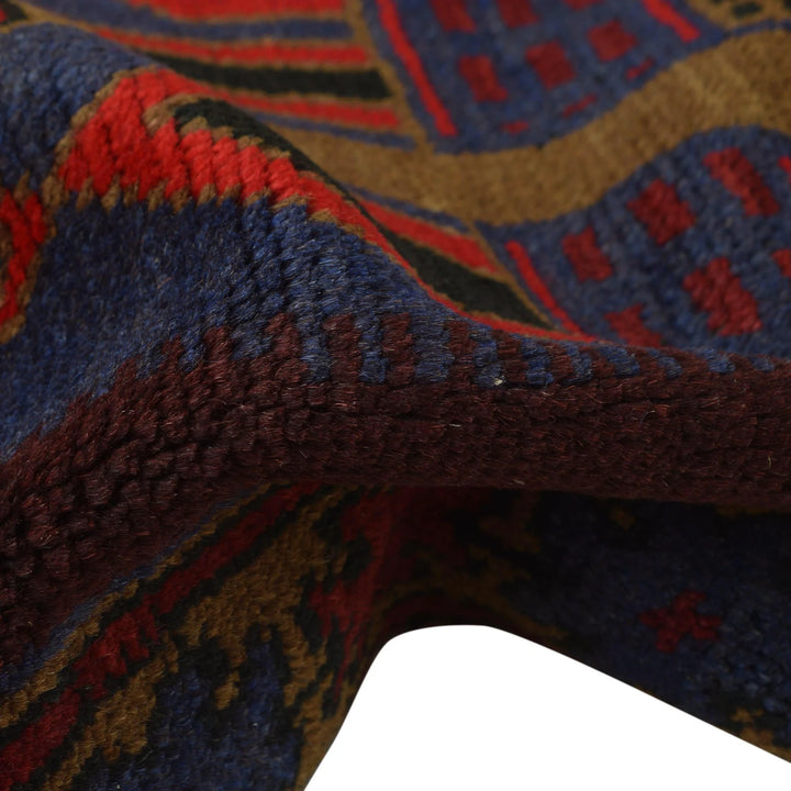 Afghan Prayer Rug 3' 0" x 4' 5" Hand-Knotted | No. AL99166