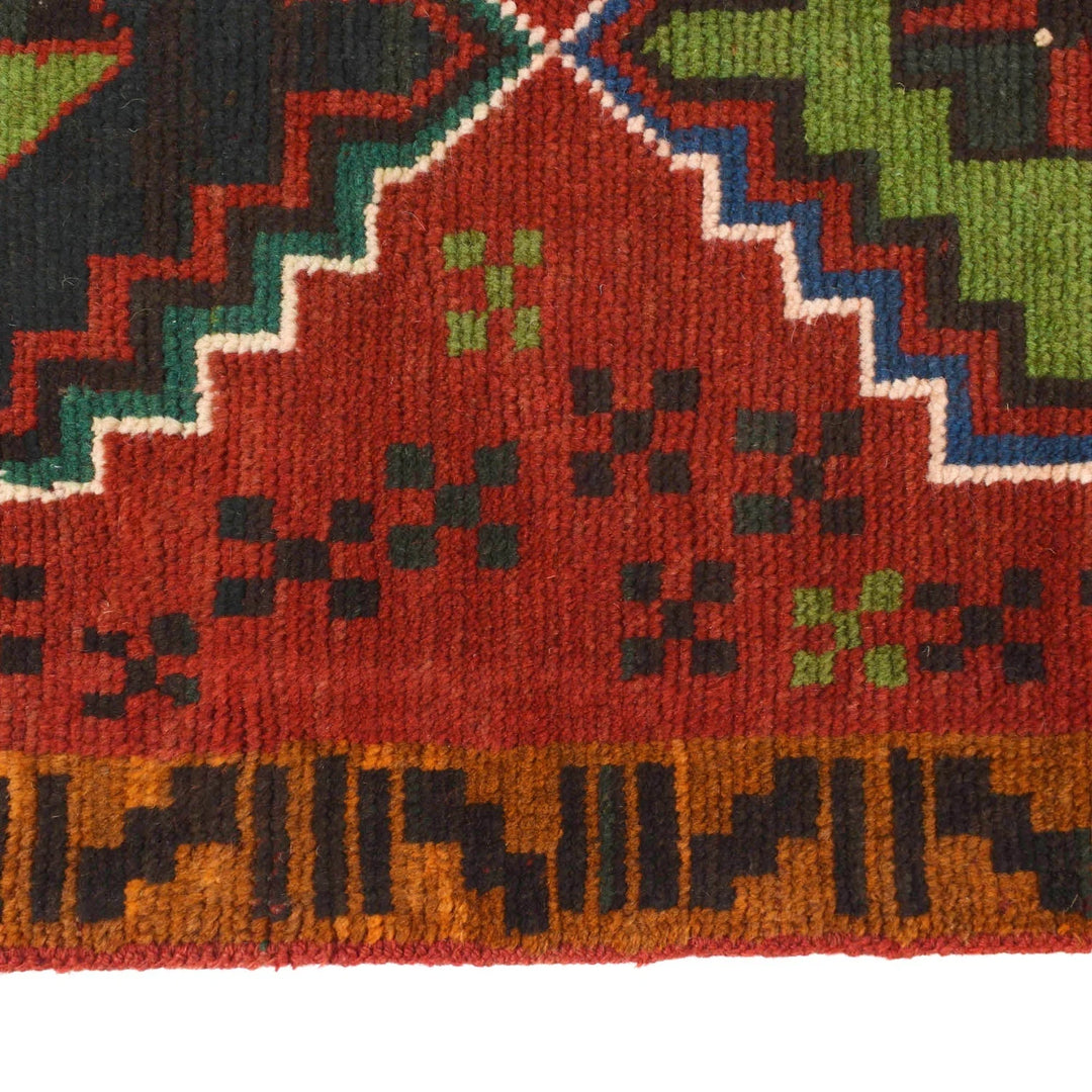 Afghan Baluchi Runner 2' 7" x 9' 7" Hand-Knotted | No. AL99180