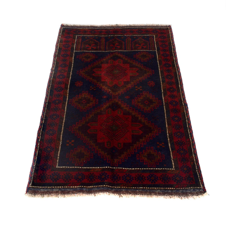 Afghan Prayer Rug 3' 0" x 4' 8" Hand-Knotted | No. AL99324
