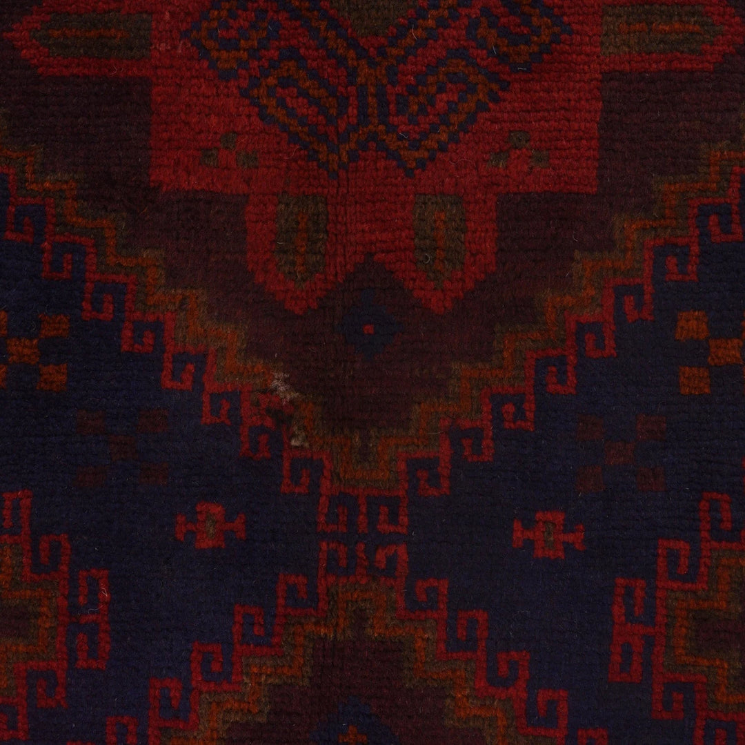 Afghan Prayer Rug 3' 0" x 4' 8" Hand-Knotted | No. AL99324