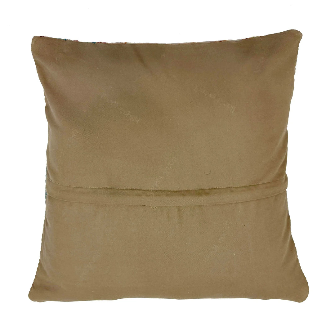 Afghan Kilim Cushion 1' 6" x 1' 5" Hand-Knotted | No. AL994263