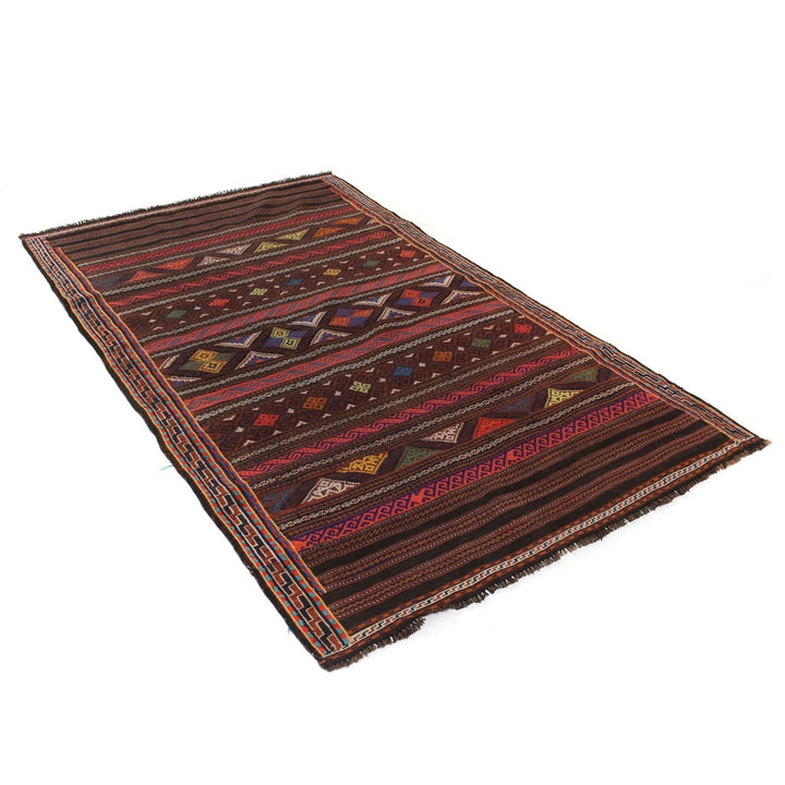 Afghan Laghari Kilim Rug 4' 2" x 7' 0" Flat-Weave | No. AL99496