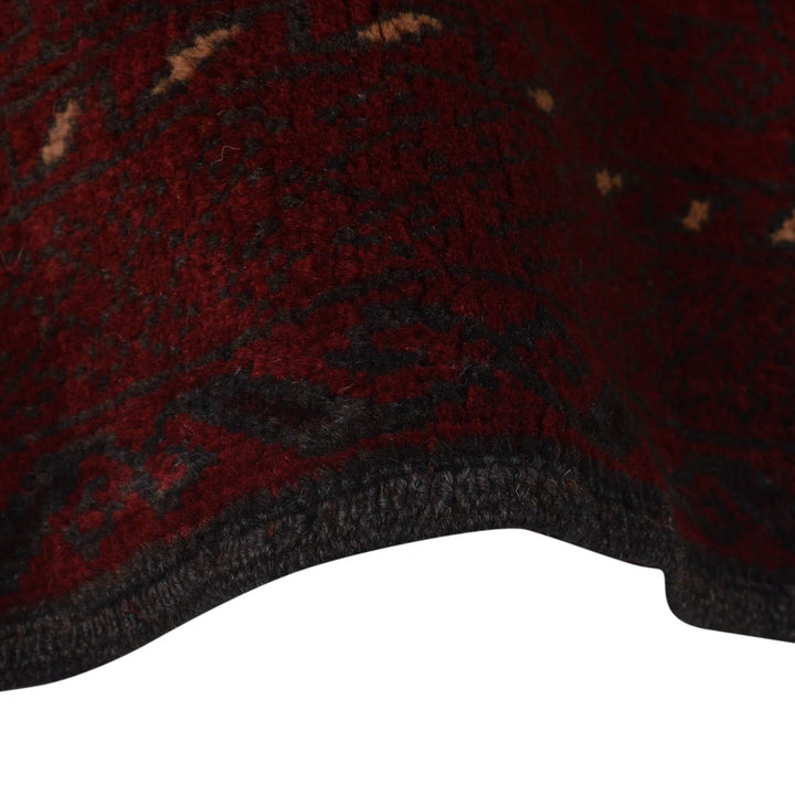 Red Afghan Prayer Rug 2' 9" x 3' 10" Hand-Knotted | No. AL99533