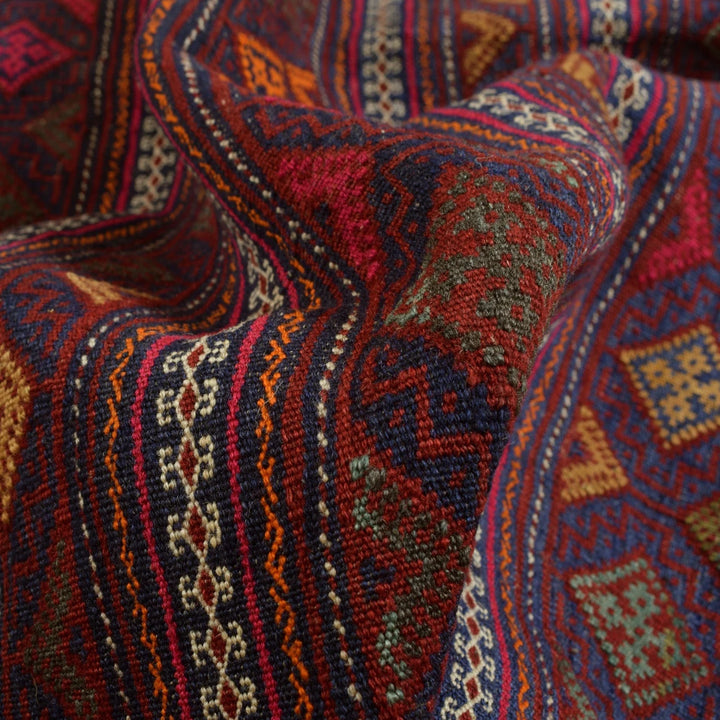 Afghan Laghari Kilim Rug 4' 9" x 7' 1" Flat-Weave | No. AL99650