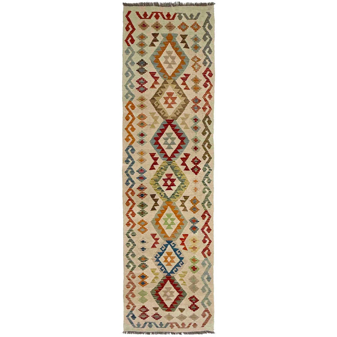 Afghan Kilim Rug 2' 5" x 9' 3" Flat-Weave | No. AL99805