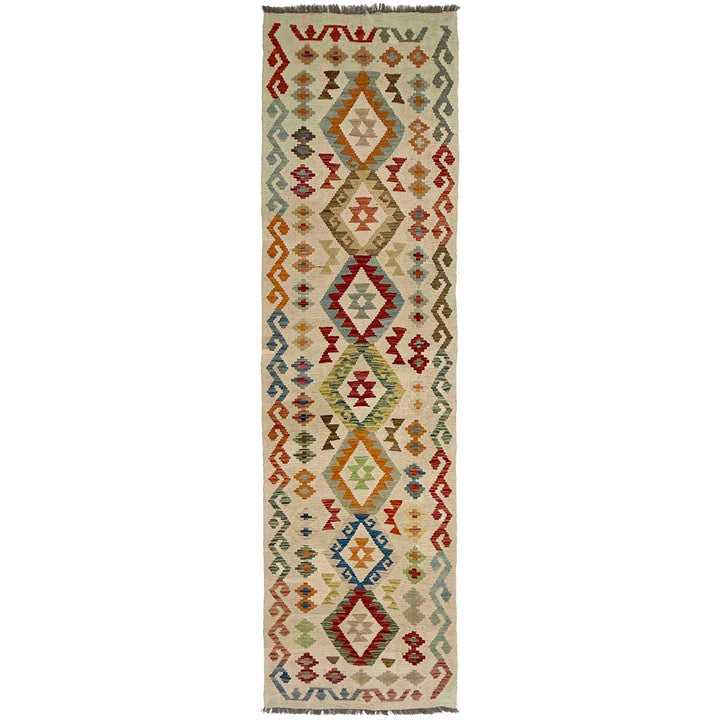 Afghan Kilim Rug 2' 5" x 9' 3" Flat-Weave | No. AL99805