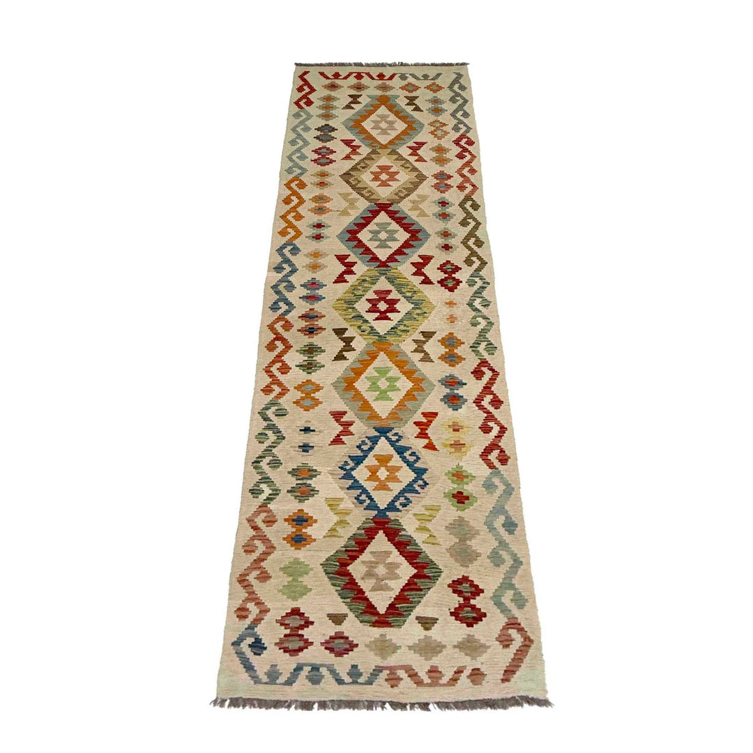 Afghan Kilim Rug 2' 5" x 9' 3" Flat-Weave | No. AL99805