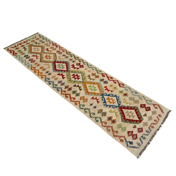 Afghan Kilim Rug 2' 5" x 9' 3" Flat-Weave | No. AL99805
