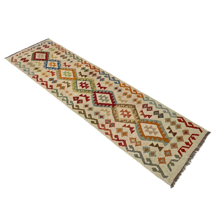 Afghan Kilim Rug 2' 5" x 9' 3" Flat-Weave | No. AL99805