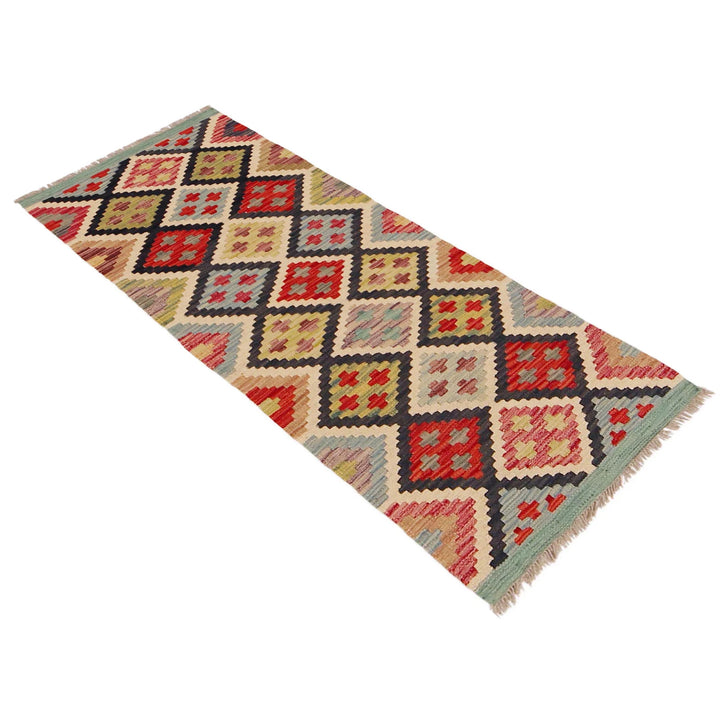 Afghan Kilim Rug 1' 9" x 4' 11" Flat-Weave | No. AL99926