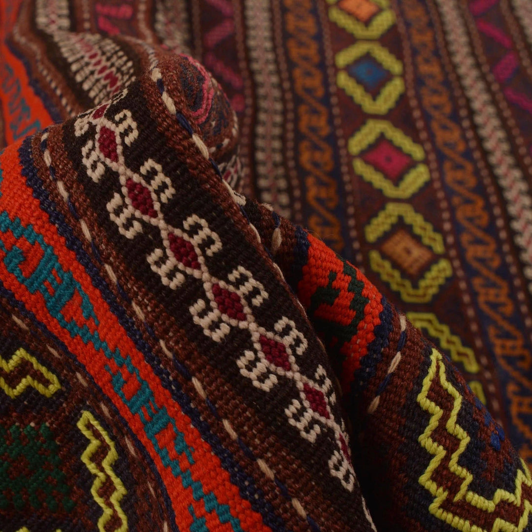 Afghan Laghari Kilim Rug 4' 9" x 6' 7" Flat-Weave | No. AL99968
