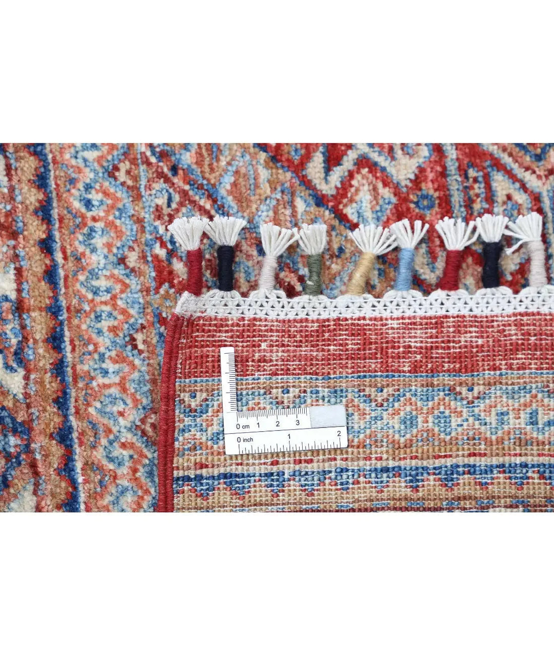 Afghan Khurjeen Rug 6' 7" x 9' 7" Hand-Knotted | No. AT10012