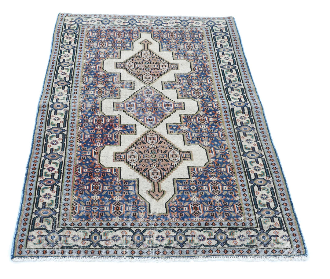 Persian Shiraz Rug 2' 10" x 5' 1" Hand-Knotted | No. AT10021