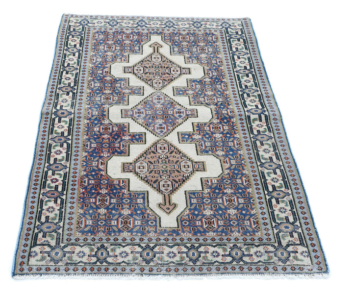Persian Shiraz Rug 2' 10" x 5' 1" Hand-Knotted | No. AT10021