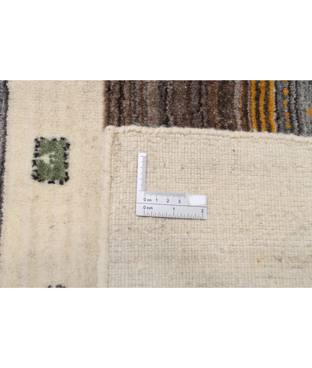 Ivory Indian Lori Rug 5' 8" x 7' 10" Hand-Knotted | No. AT10082