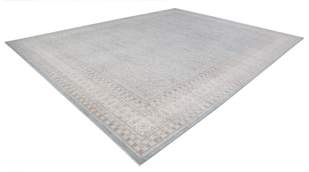 Afghan Serenity Rug 13' 11" x 17' 11" Hand-Knotted | No. AT10084
