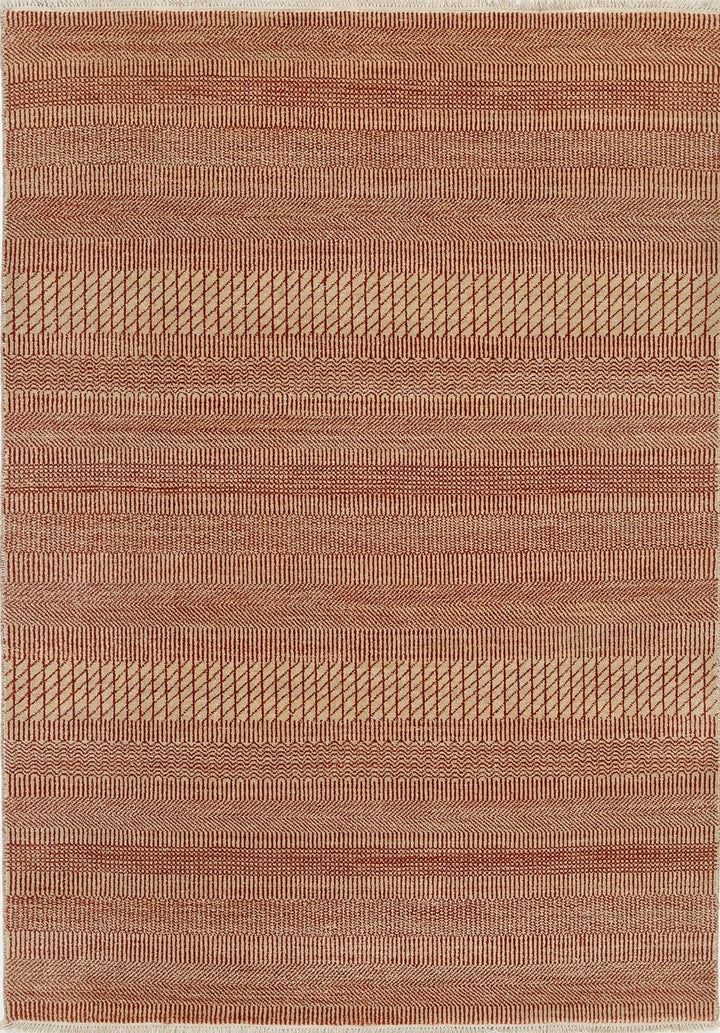 Rust Indian Ziegler Rug 4' 1" x 5' 11" Hand-Knotted | No. AT10147