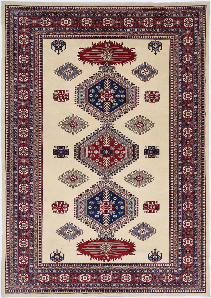 Afghan Tribal Shirvan Rug 7' 0" x 9' 10" Hand-Knotted | No. AT10192