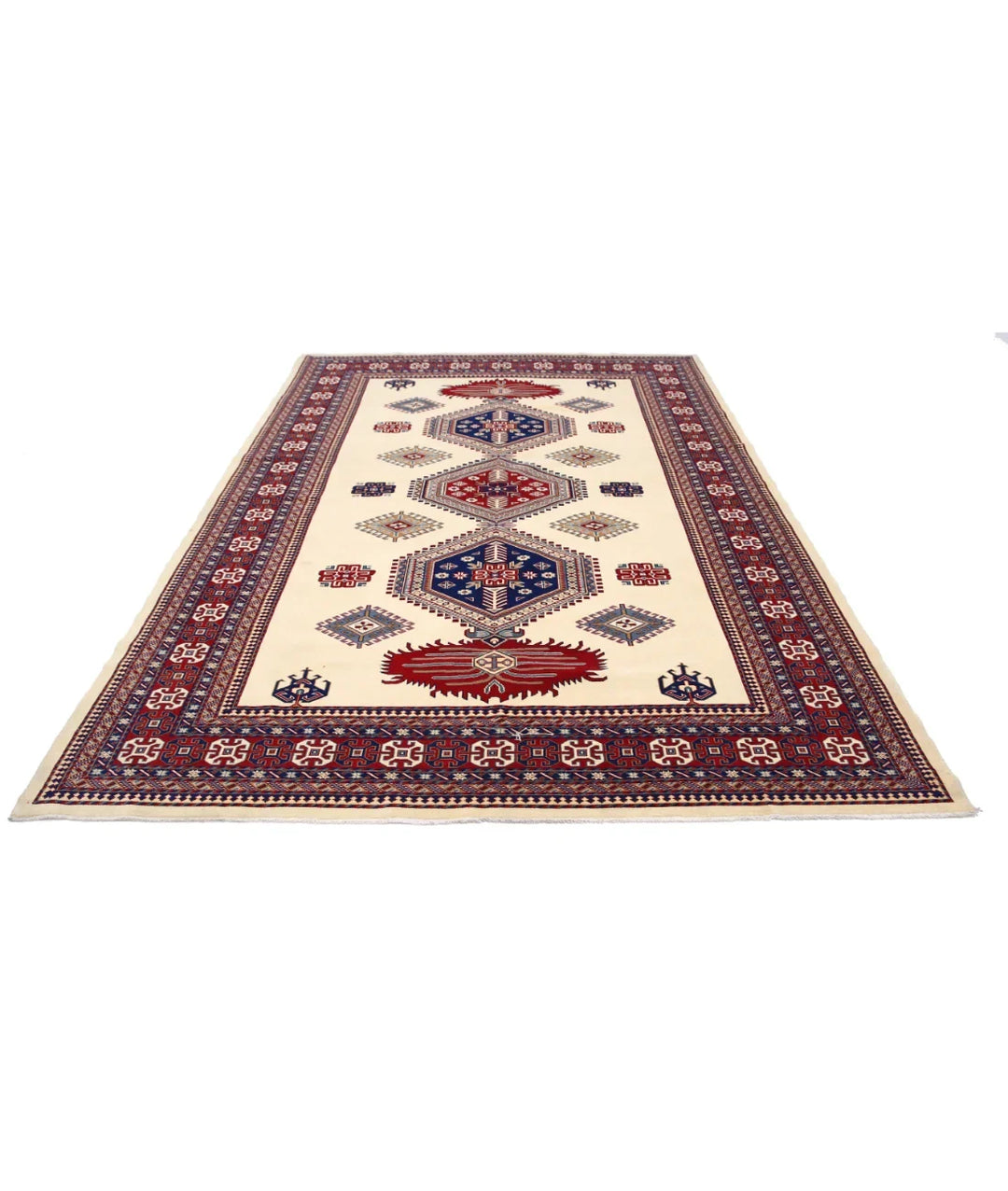 Afghan Tribal Shirvan Rug 7' 0" x 9' 10" Hand-Knotted | No. AT10192