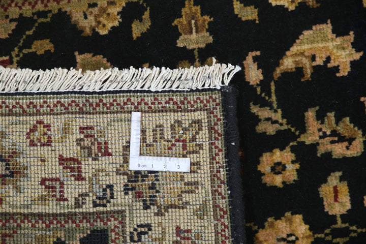 Black Indian Ziegler Rug 1' 11" x 2' 10" Hand-Knotted | No. AT10363