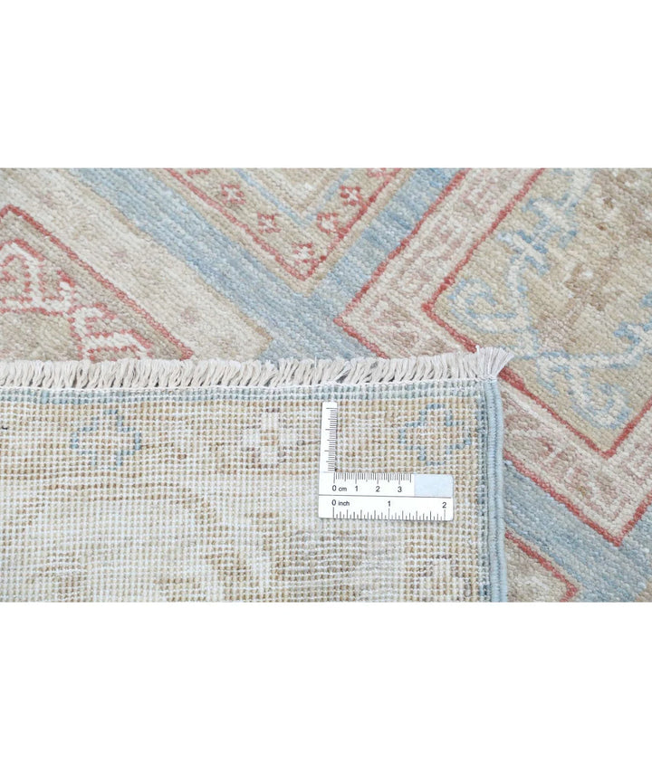 Blue Afghan Serenity Rug 2' 7" x 9' 10" Hand-Knotted | No. AT10482