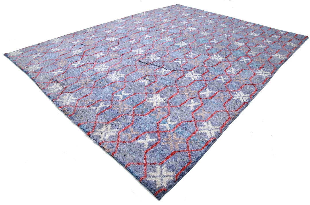 Moroccan Tribal Rug 10' 7" x 13' 9" Hand-Knotted | No. AT10541