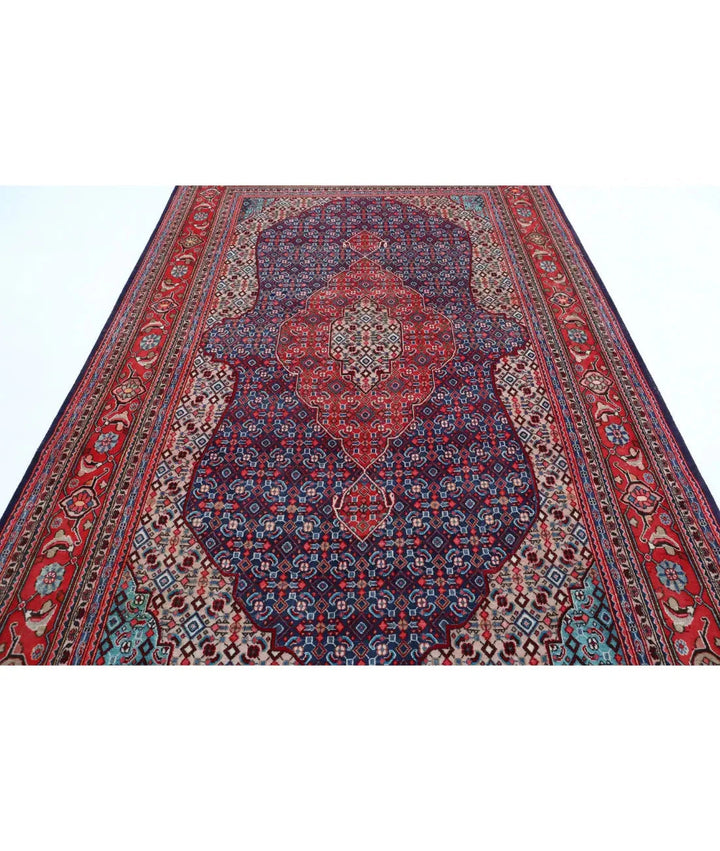Persian Bijar Rug 6' 7" x 10' 7" Hand-Knotted | No. AT10542