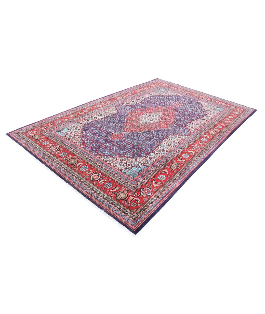 Persian Bijar Rug 6' 7" x 10' 7" Hand-Knotted | No. AT10542