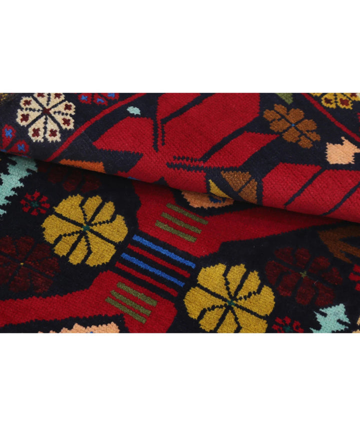 Red Afghan Tribal Rug 2' 9" x 4' 7" Hand-Knotted | No. AT10559