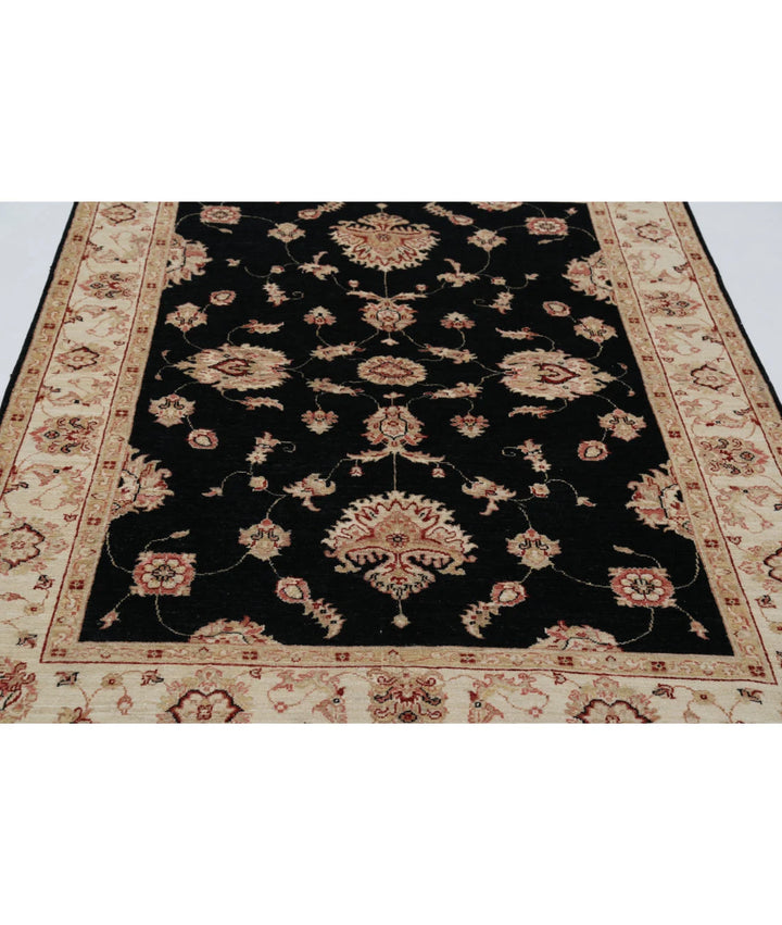 Afghan Ziegler Rug 4' 11" x 6' 3" Hand-Knotted | No. AT10588