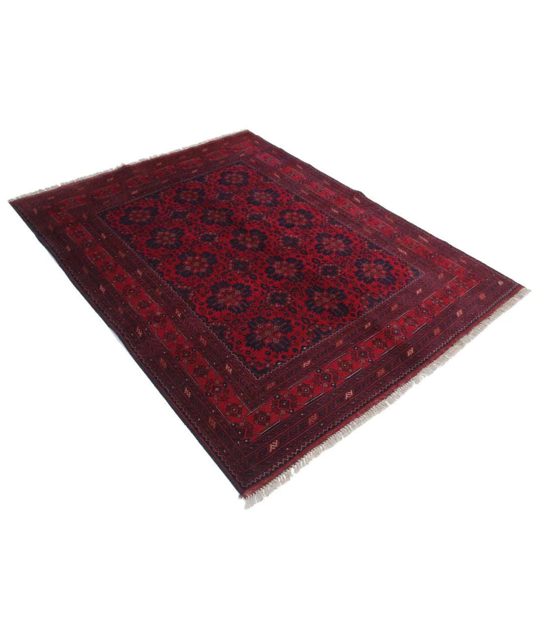 Afghan Khal Muhammadi Rug 4' 11" x 6' 4" Hand-Knotted | No. AT10604