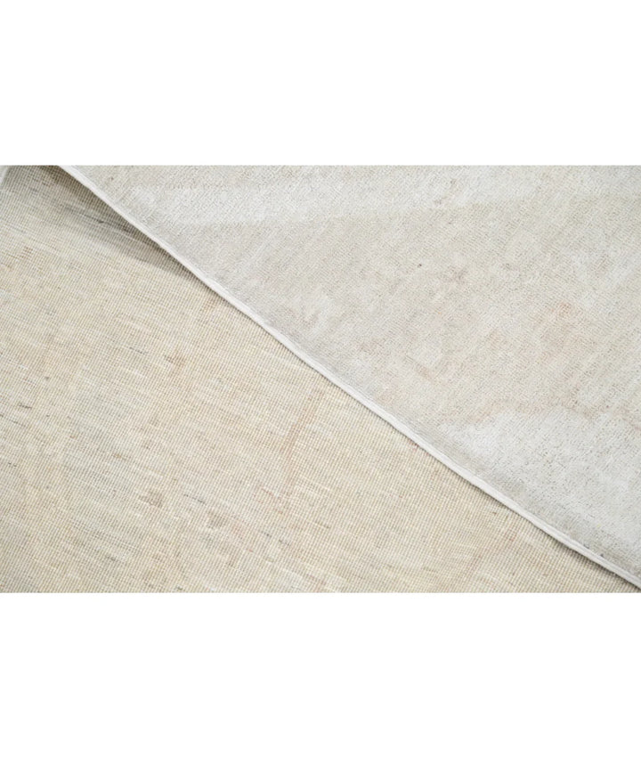 Brown Afghan Tabriz Rug 7'11" x 9'6" Hand-Knotted | No. AT10649
