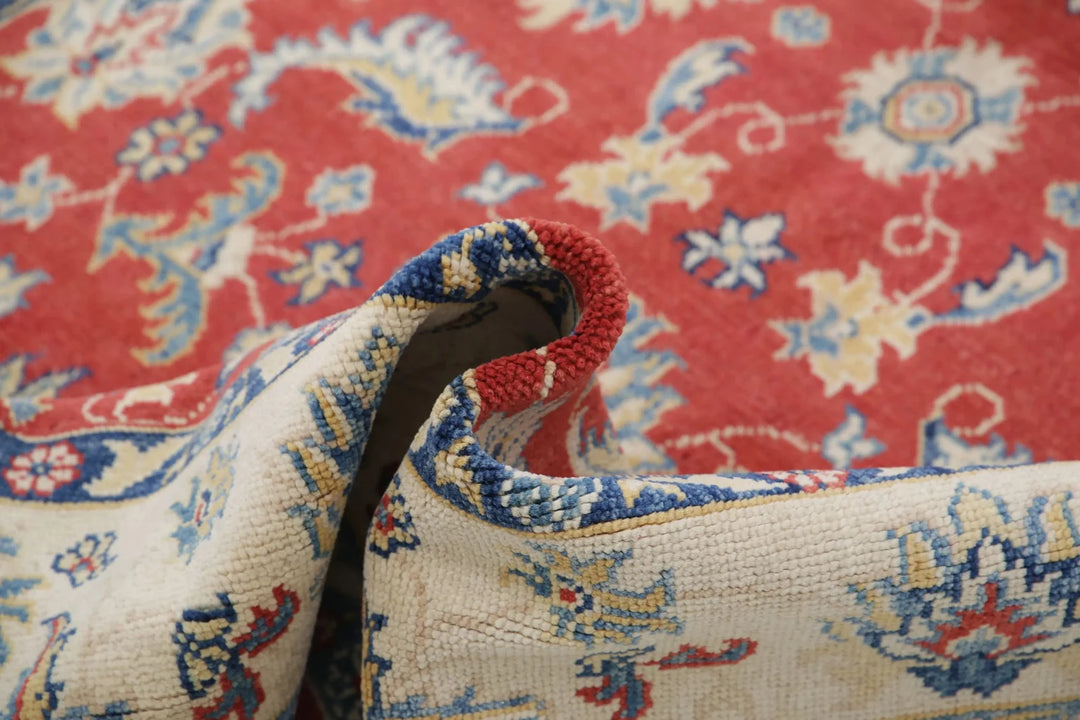 Afghan Ziegler Rug 4' 9" x 6' 9" Hand-Knotted | No. AT10668