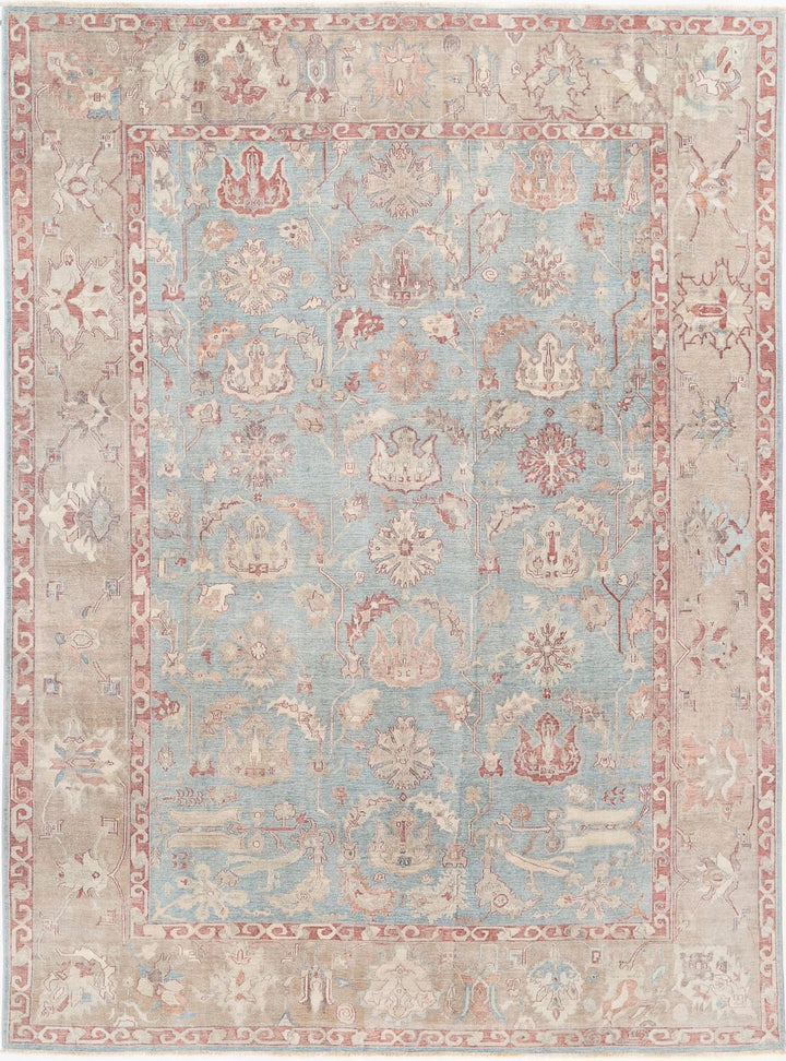 Turkish Samsun Haji Jalili Rug 8' 10" x 11' 11" Hand-Knotted | No. AT10847