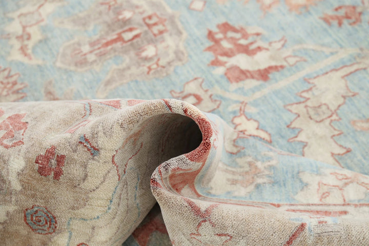 Turkish Samsun Haji Jalili Rug 8' 10" x 11' 11" Hand-Knotted | No. AT10847