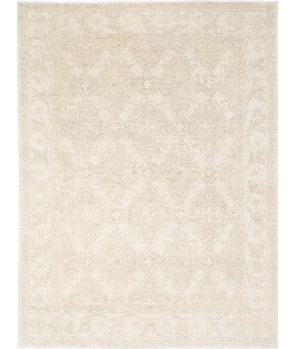 Brown Afghan Serenity Rug 9' 10" x 13' 4" Hand-Knotted | No. AT11006