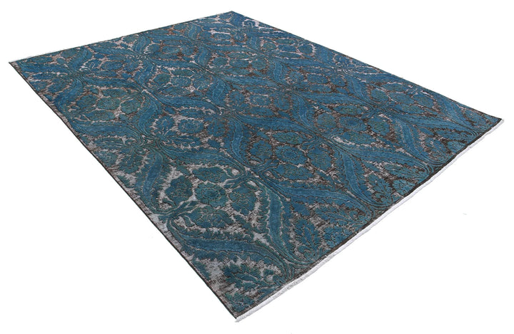 Afghan Oriental Rug 7' 11" x 9' 11" Hand-Knotted | No. AT11219