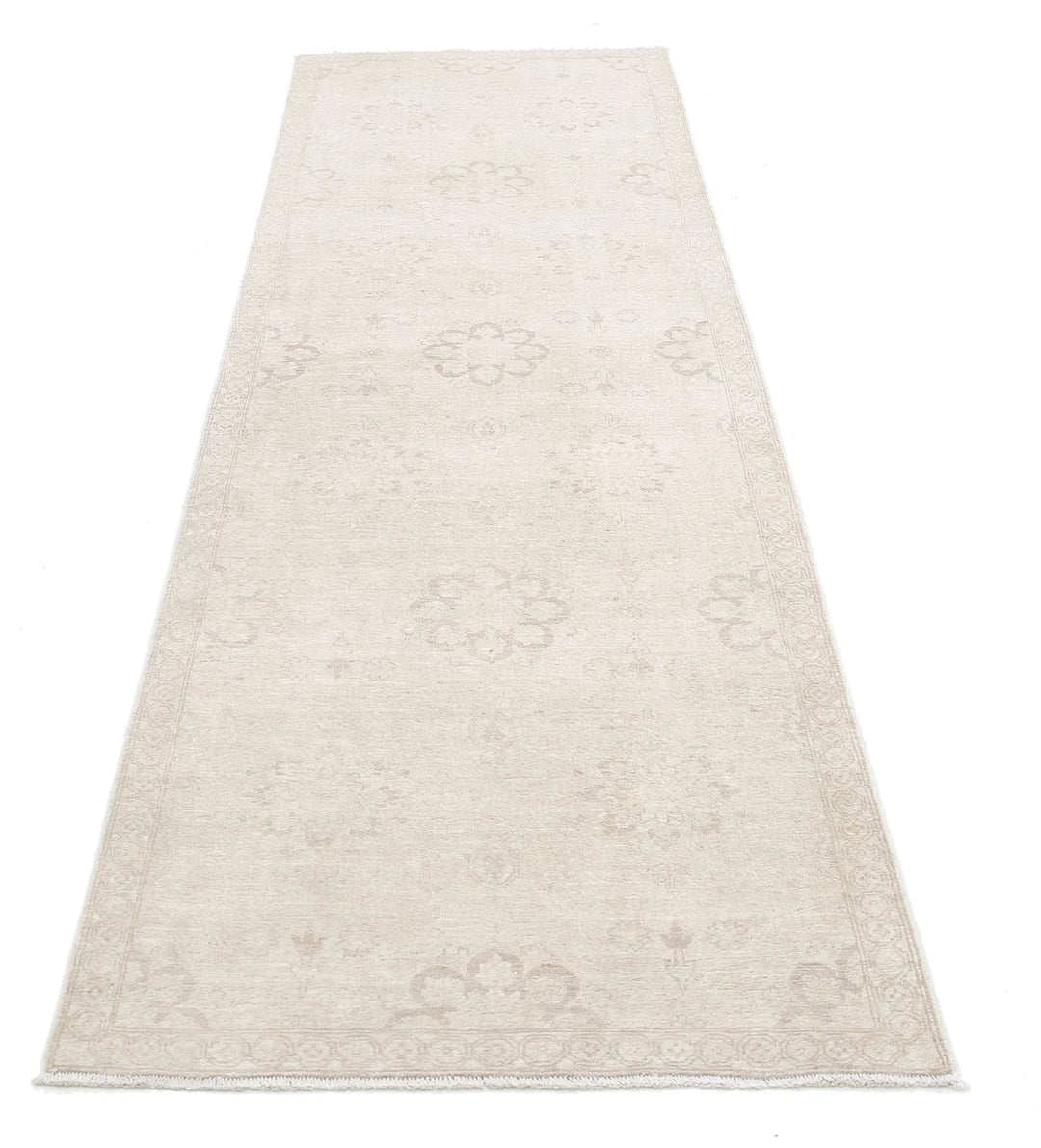 Afghan Runner Rug 3' 0" x 9' 10" Hand-Knotted | No. AT11240