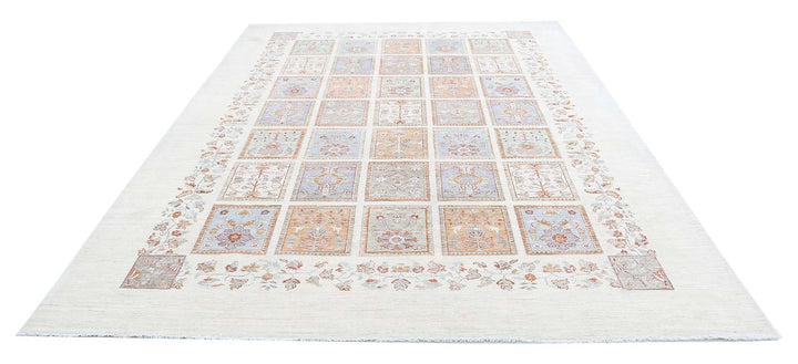 Afghan Serenity Rug 8' 1" x 11' 10" Hand-Knotted | No. AT11283