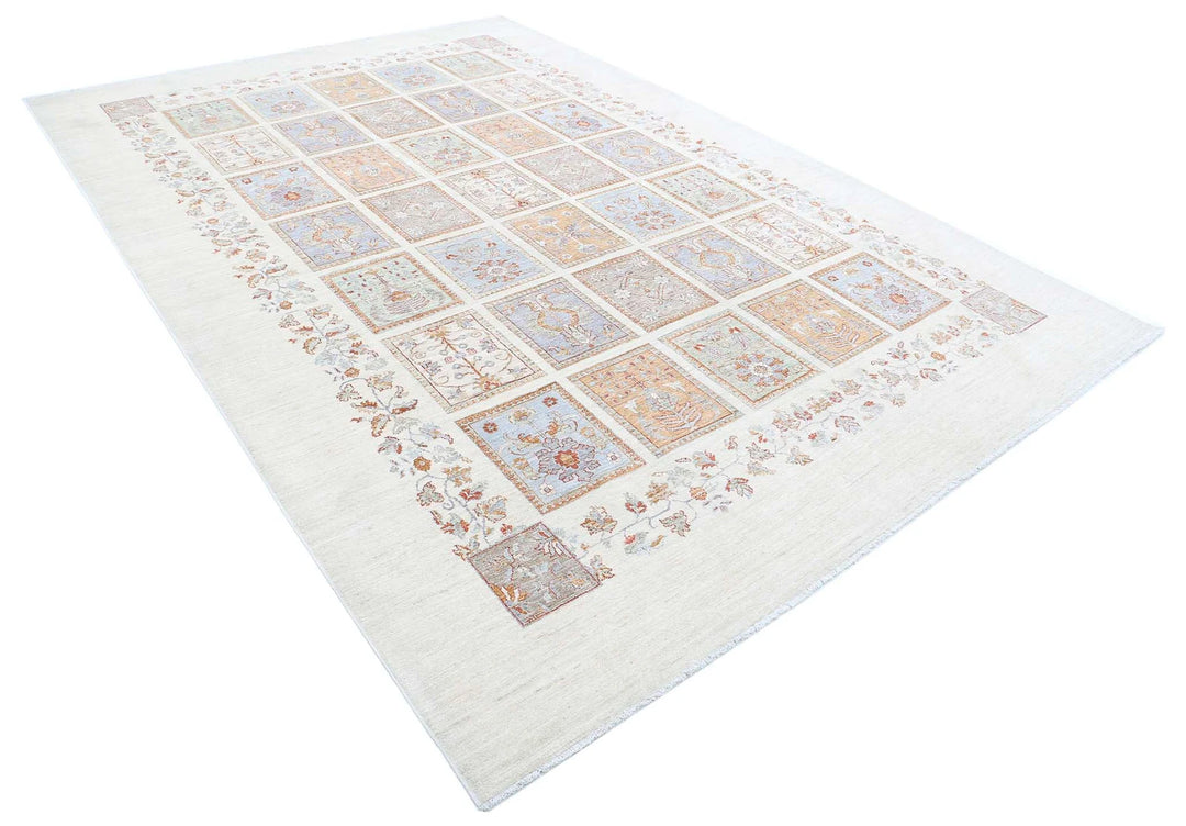 Afghan Serenity Rug 8' 1" x 11' 10" Hand-Knotted | No. AT11283