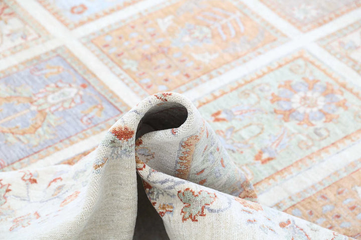 Afghan Serenity Rug 8' 1" x 11' 10" Hand-Knotted | No. AT11283