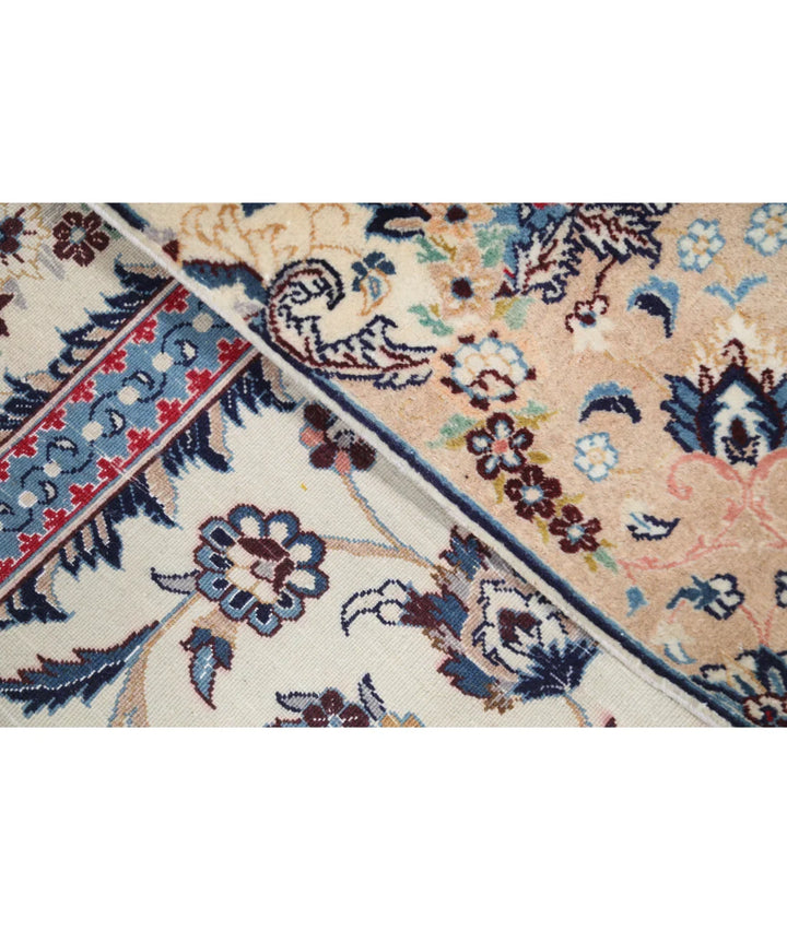 Ivory Persian Nain Rug 3' 6" x 5' 2" Hand-Knotted | No. AT11325