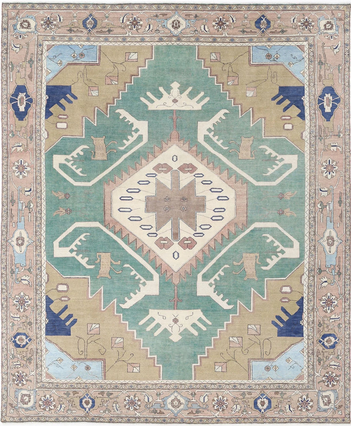 Persian Meshkabad Rug 11' 10" x 14' 6" Hand-Knotted | No. AT11357