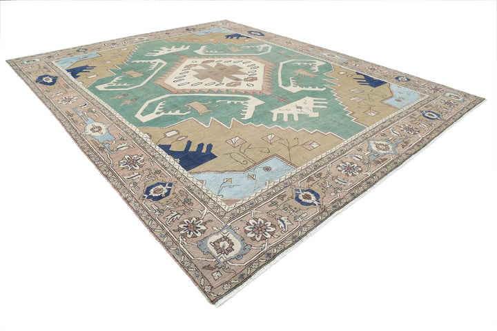 Persian Meshkabad Rug 11' 10" x 14' 6" Hand-Knotted | No. AT11357