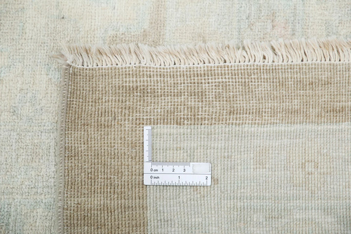 Ivory Afghan Serenity Rug 11' 9" x 14' 4" Hand-Knotted | No. AT11364