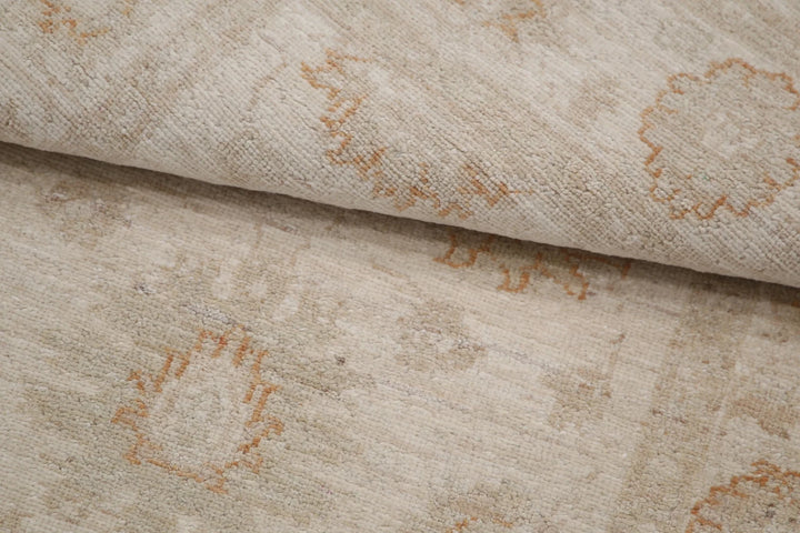 Ivory Afghan Serenity Rug 2' 10" x 4' 1" Hand-Knotted | No. AT11375