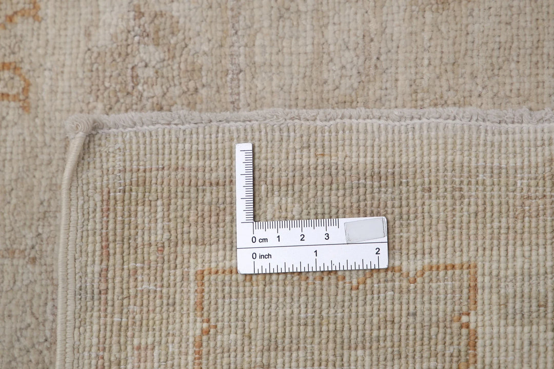 Ivory Afghan Serenity Rug 2' 10" x 4' 1" Hand-Knotted | No. AT11375