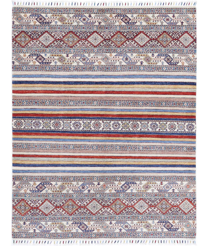 Afghan Oriental Rug 4' 10" x 6' 3" Hand-Knotted | No. AT114437