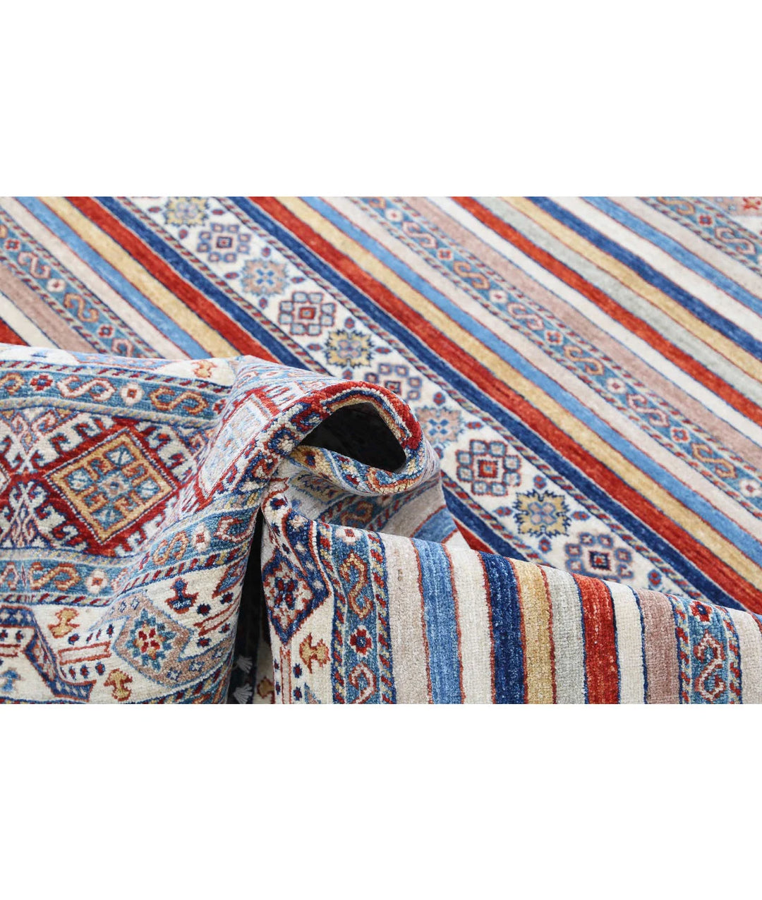 Afghan Oriental Rug 4' 10" x 6' 3" Hand-Knotted | No. AT114437