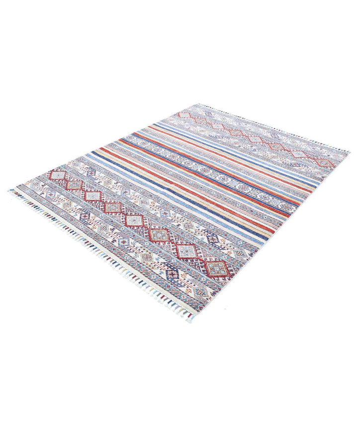 Afghan Oriental Rug 4' 10" x 6' 3" Hand-Knotted | No. AT114437